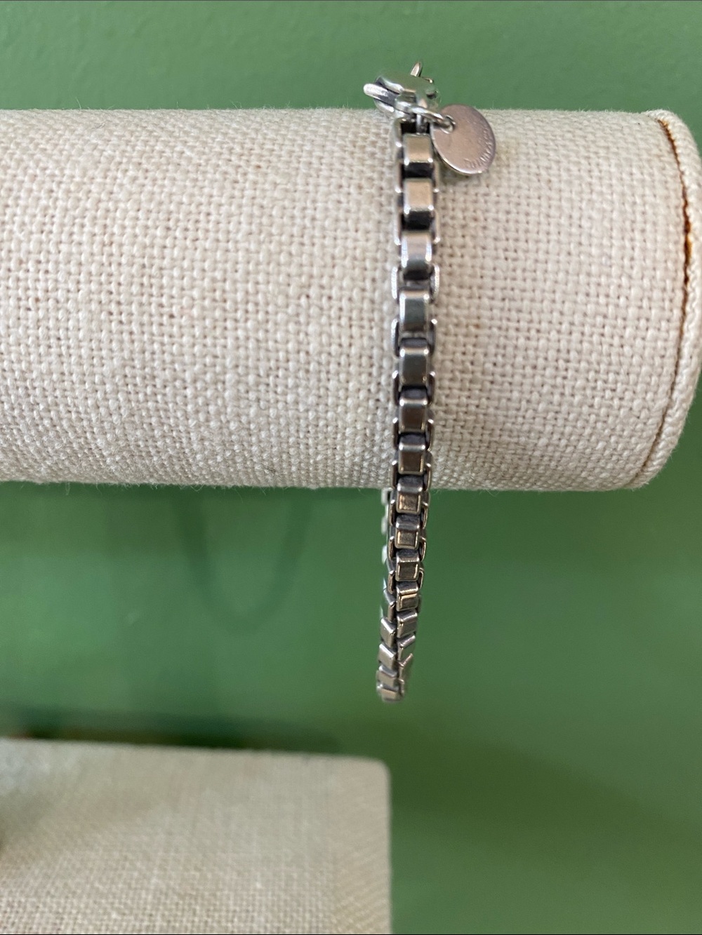 Tiffany and Co., Steel Box Link Bracelet Modern - Lobster Clasp